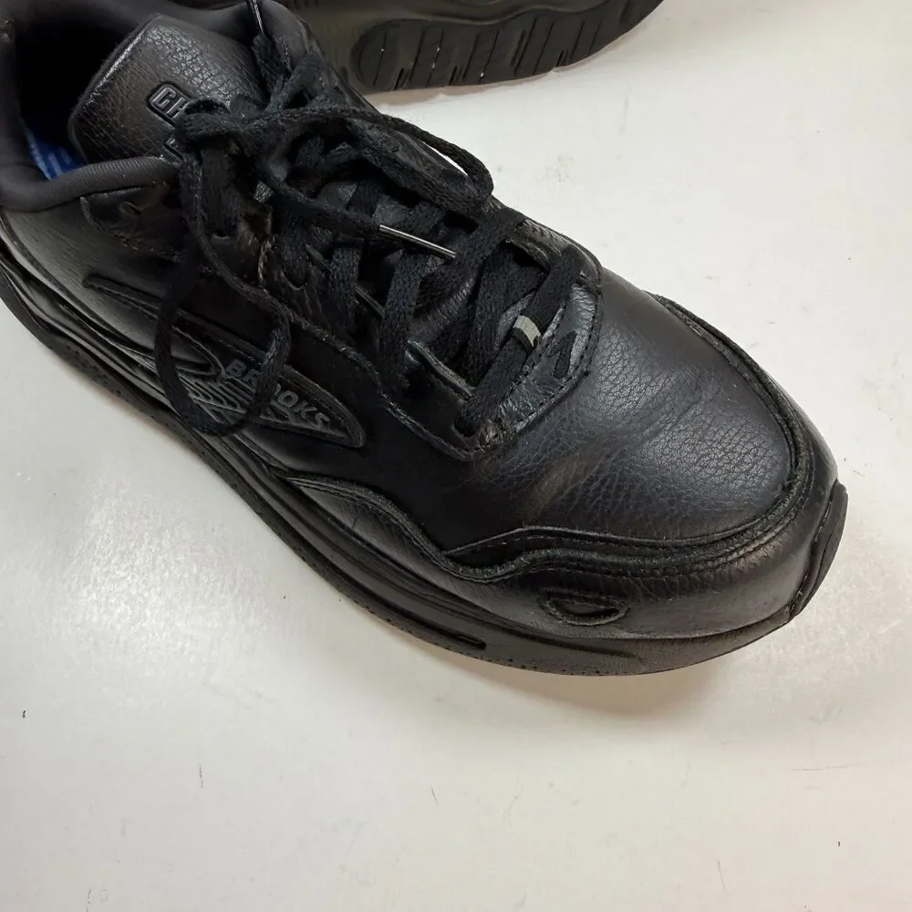 Brooks Ghost Max L 1104431D072 Mens US 10 D Running Shoes Black Leather Sneaker